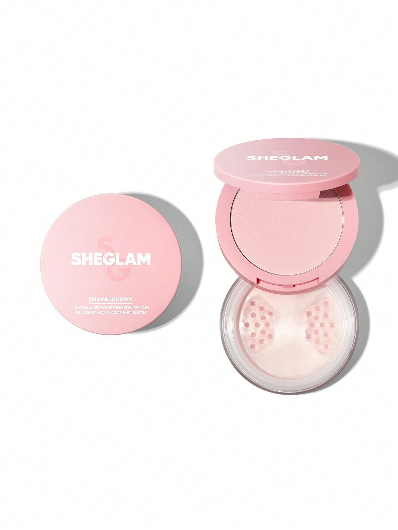 SHEGLAM INSTAREADY FACE & UNDER EYE SETTING POWDER DUO – BUBBLEGUM miniatura 2