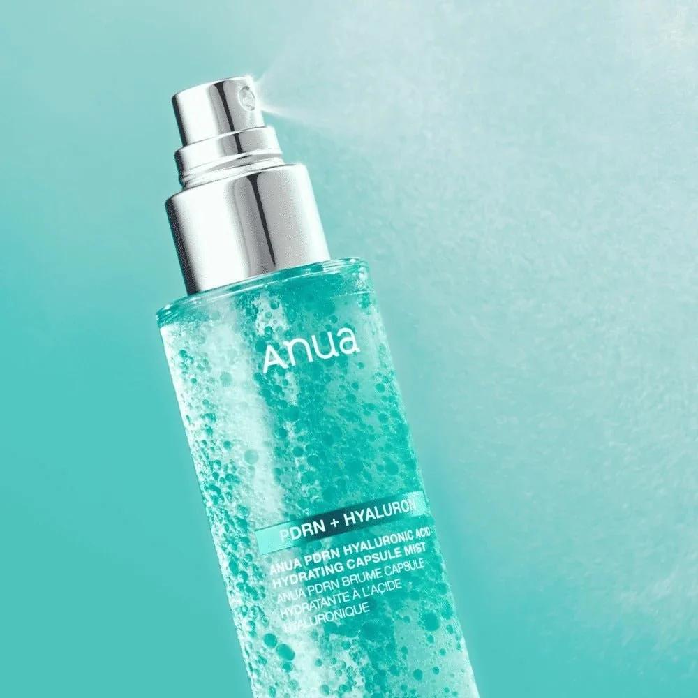 ANUA DEWY GLOW PDRN HYALURONIC ACID HYDRATING CAPSULE MIST miniatura 2