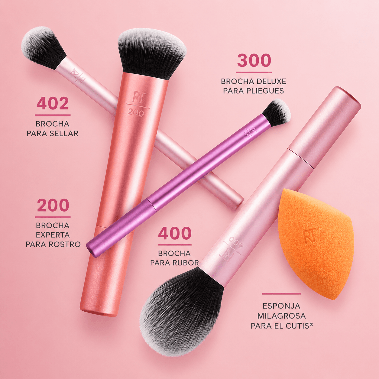 REAL TECHNIQUES EVERY ESSENTIAL SET FACE - EYE - CHEEK miniatura 2