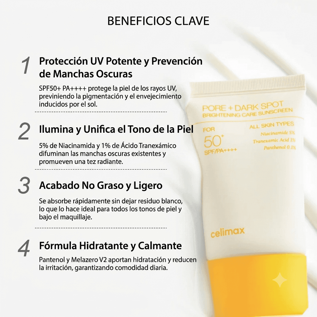 CELIMAX PORE DARK SPOT BRIGHTENING CARE SUNSCREEN miniatura 4