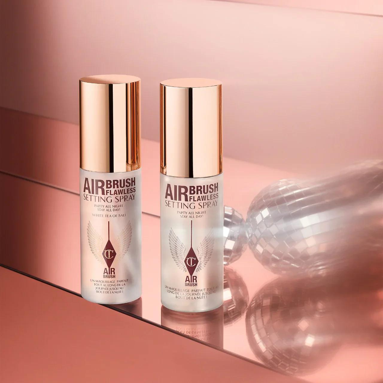 CHARLOTTE TILBURY MINI AIRBRUSH FLAWLESS SETTING SPRAY DUO GIFT SET miniatura 2