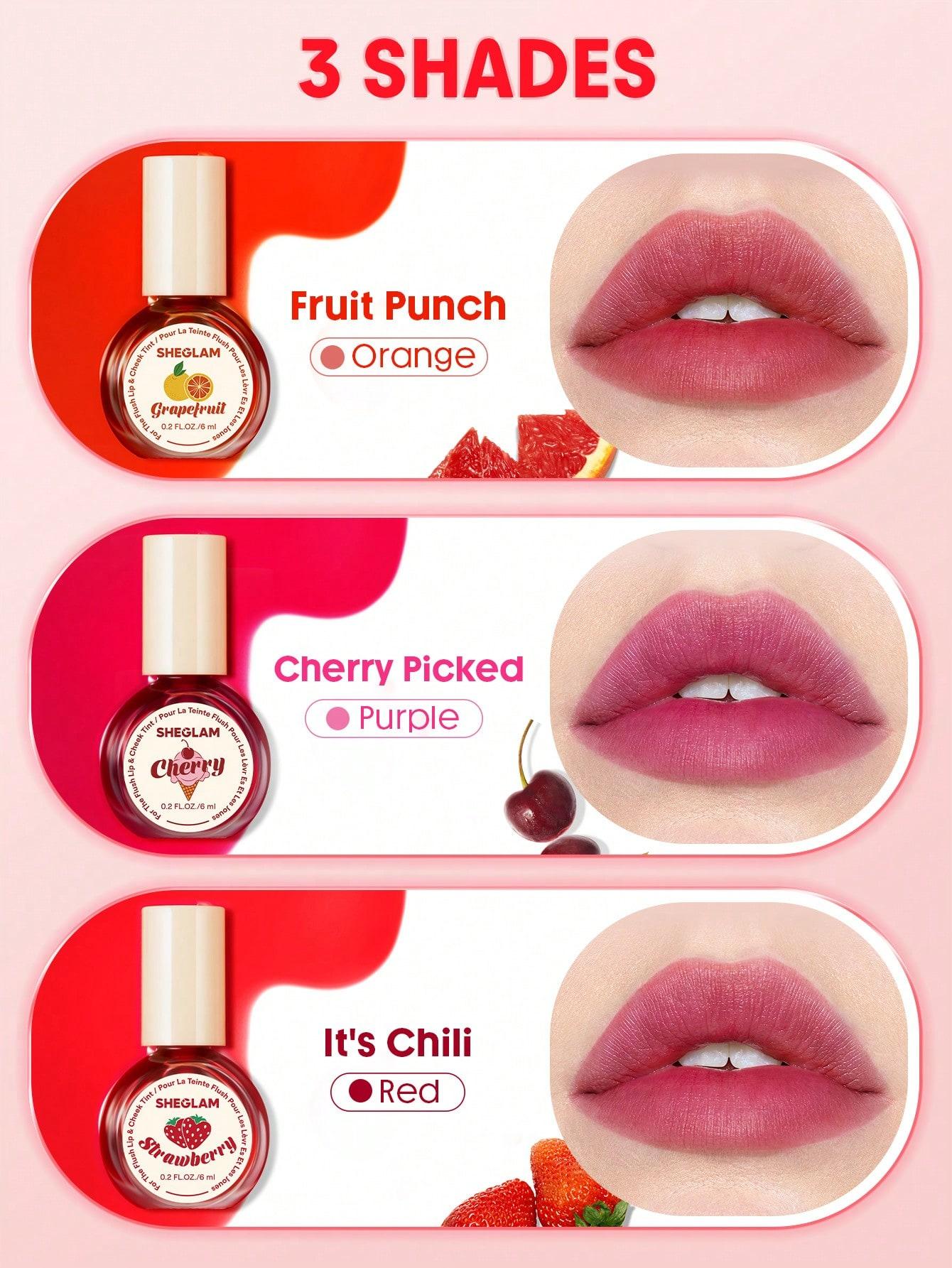 SHEGLAM FOR THE FLUSH LIP CHEEK TINT - FRUIT PUNCH miniatura 4