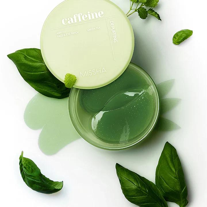 MISSHA AIRY FIT CAFFEINE DEPUFFING FACE & EYE PATCH – 60 PARCHES miniatura 2