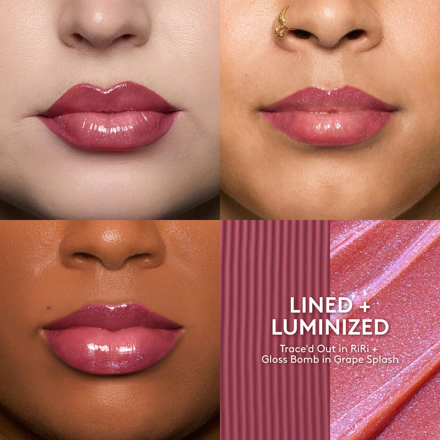 FENTY BEAUTY LINED AND LUMINIZED LIP SET RIRI - GRAPE SPLASH miniatura 2