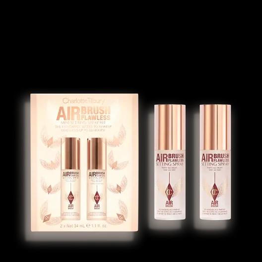 CHARLOTTE TILBURY MINI AIRBRUSH FLAWLESS SETTING SPRAY DUO GIFT SET