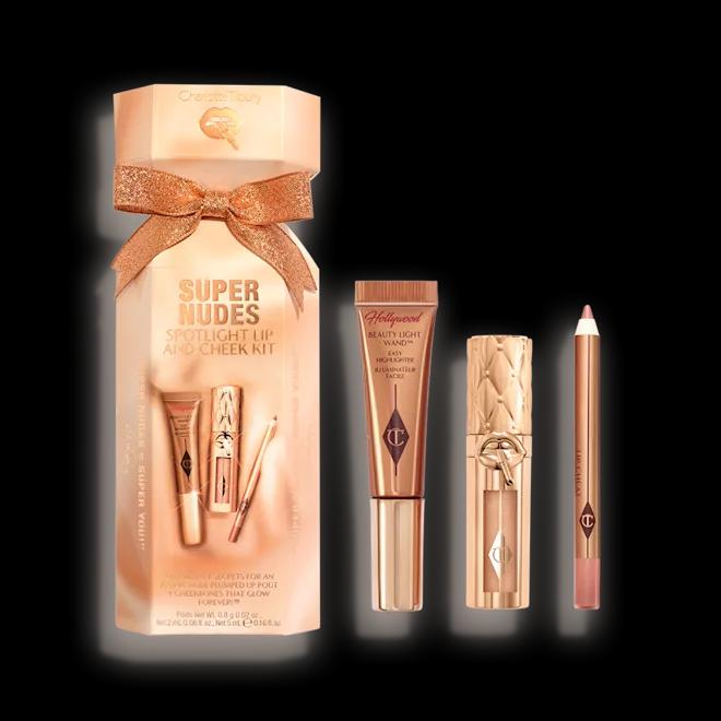 CHARLOTTE TILBURY SUPER NUDES SPOTLIGHT LIP AND CHEEK KIT