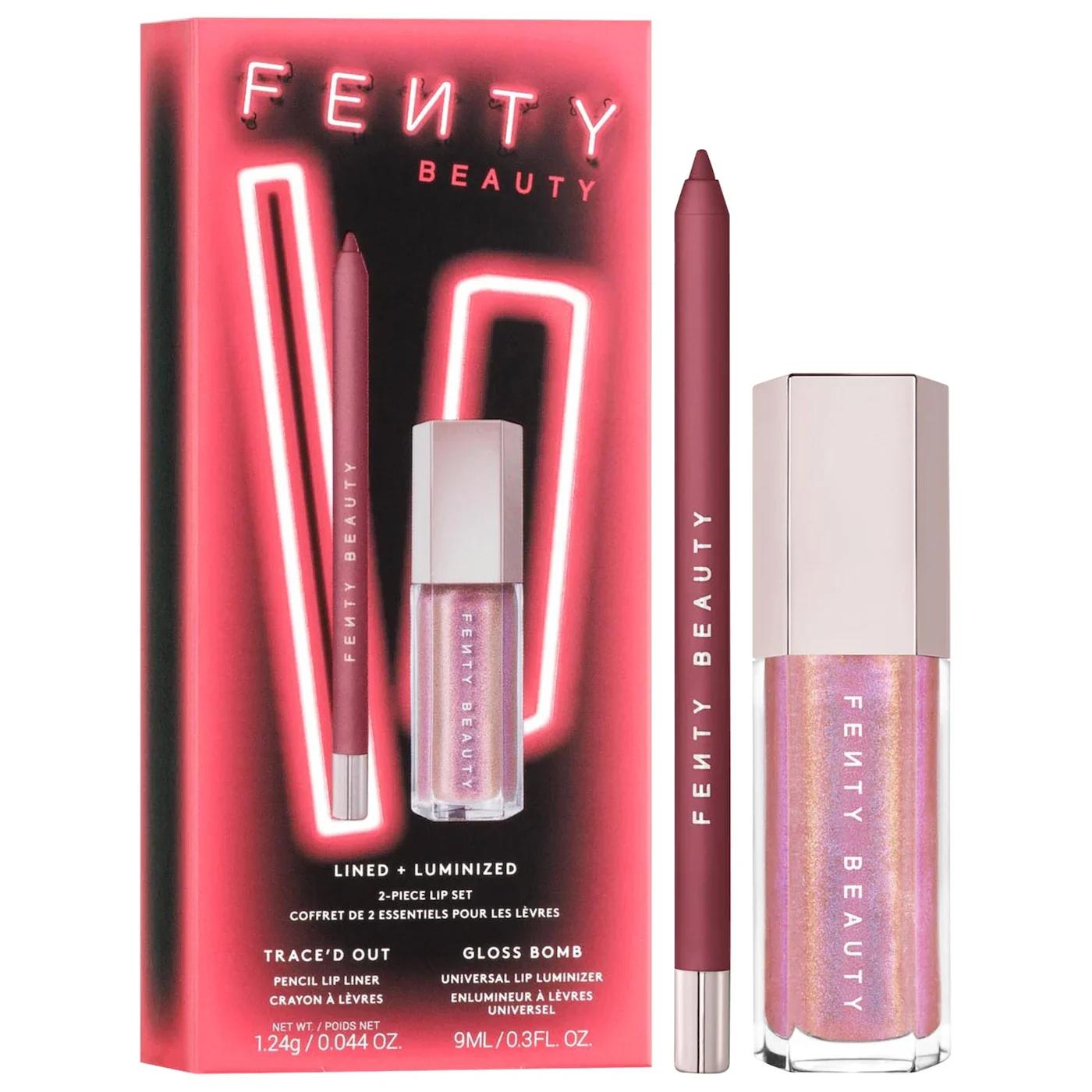 FENTY BEAUTY LINED AND LUMINIZED LIP SET RIRI
